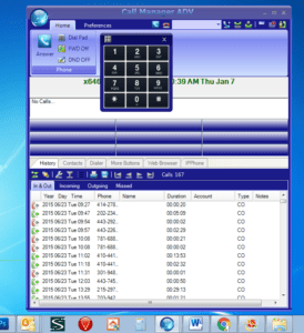 Screen shot of Toshiba Call Manager for Toshiba Phone Systems