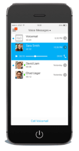 cisco jabber visual voicemail screen shot on iphone