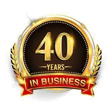 40 years in business badge