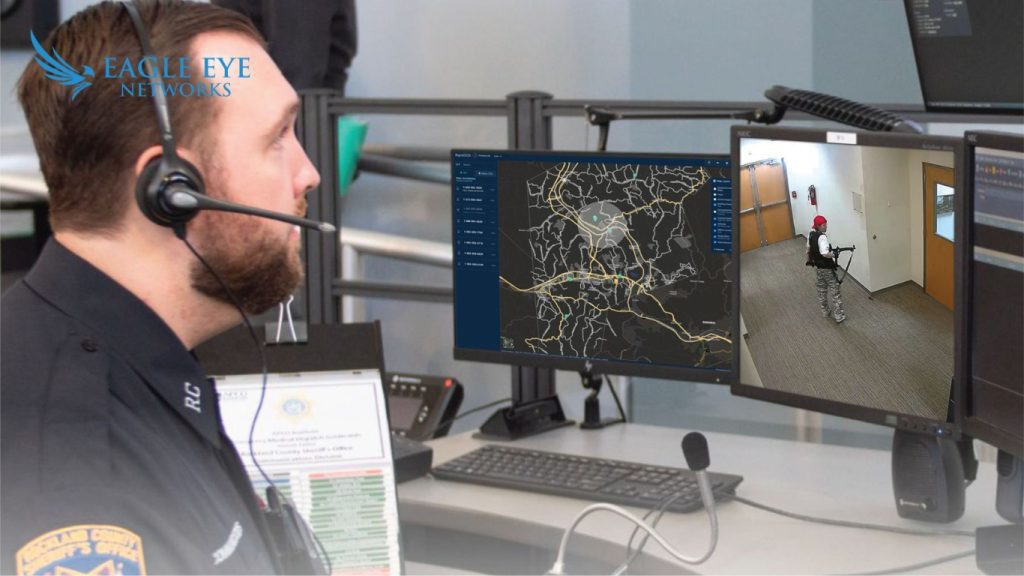 Eagle Eye Network's 911 camera sharing feature delivers live video footage to Emergency Contact Center's 911 operators so they can have 'eyes on the scene' during an emergency.