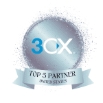 3CX Top 5 Partner Award badge